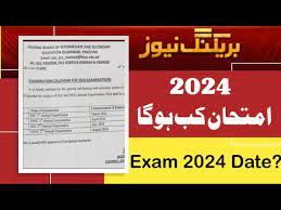 10th Class Date Sheet 2024 Bise Federal Board